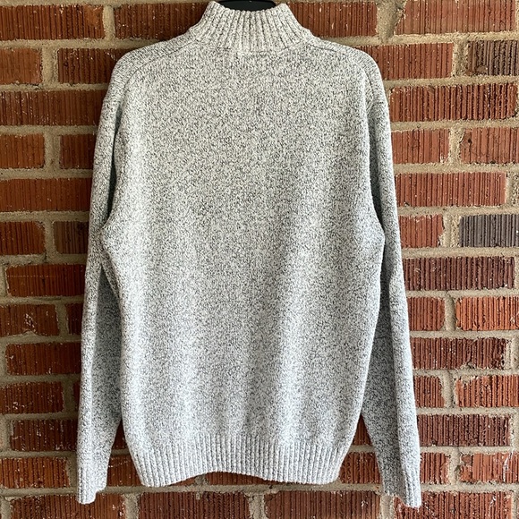 Chaps Thick Knit Cotton Quarter Zip Sweater - Picture 6 of 9